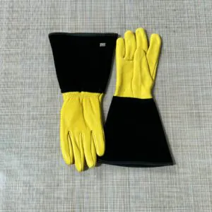 Gold Leaf Tough Touch Leather Gauntlet Gloves Gold Leaf Tough Touch Leather Gauntlet Gloves
